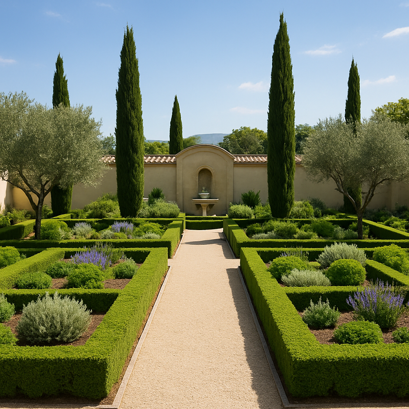 イタリア・ローマ風シンメトリックガーデン