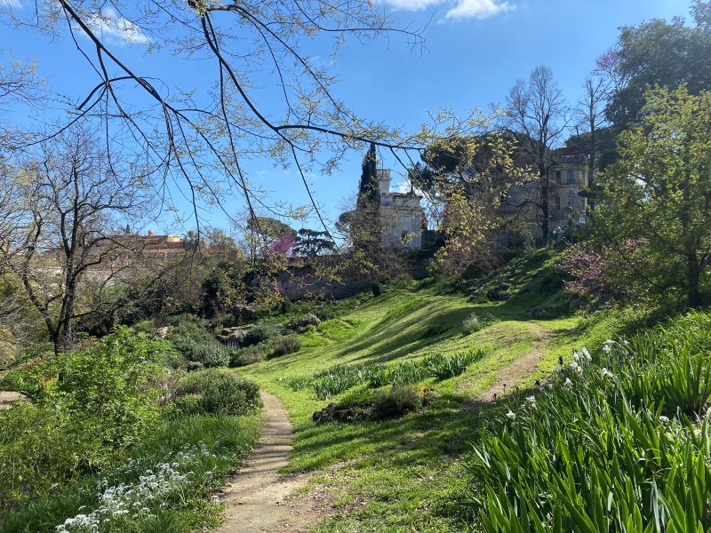 美しいイタリアの庭園風景